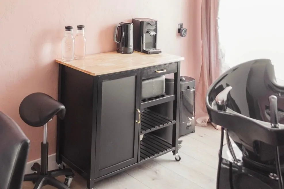 Interieur van de salon